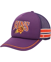 Men's '47 Brand Purple Phoenix Suns Sidebrand Stripes Trucker Adjustable Hat