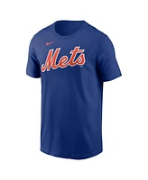 Men's Nike Royal New York Mets Fuse Wordmark T-shirt