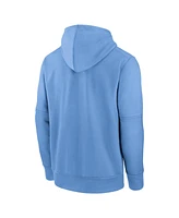 Men's Nike Light Blue Kansas City Royals Authentic Collection Connect Practice Performance Pullover Hoodie