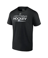 Men's Fanatics Black Tampa Bay Lightning Alternate Wordmark T-shirt