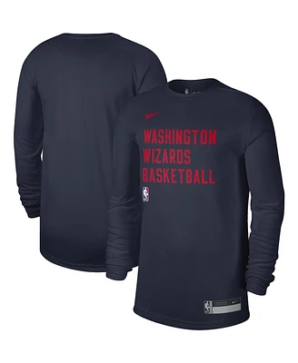 Men's and Women's Nike Navy Washington Wizards 2023/24 Legend On-Court Practice Long Sleeve T-shirt