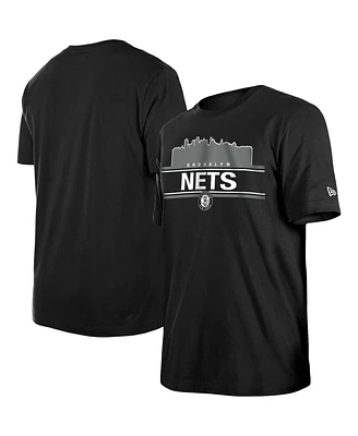 Men's New Era Black Brooklyn Nets Localized T-shirt