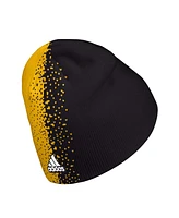 Men's adidas Black, Gold Boston Bruins Split Knit Hat