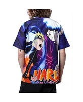 Men's and Women's Dumbgood Blue Naruto Big Print Graphic T-shirt