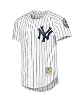 Men's Mitchell & Ness Derek Jeter White New York Yankees Cooperstown Collection Authentic Jersey