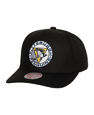 Men's Mitchell & Ness Black Pittsburgh Penguins Team Ground Pro Adjustable Hat