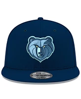 Men's New Era Navy Memphis Grizzlies Official Team Color 9FIFTY Snapback Hat