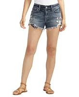 Silver Jeans Co. Boyfriend Mid Rise Americana Distressed Short