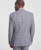 Tayion Collection Men's Classic-Fit Plaid Suit Jacket