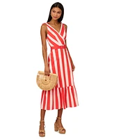 Adrianna by Papell Women's Striped Midi Dress