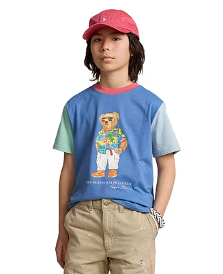 Polo Ralph Lauren Big Boys Bear Color-Blocked Cotton T-shirt