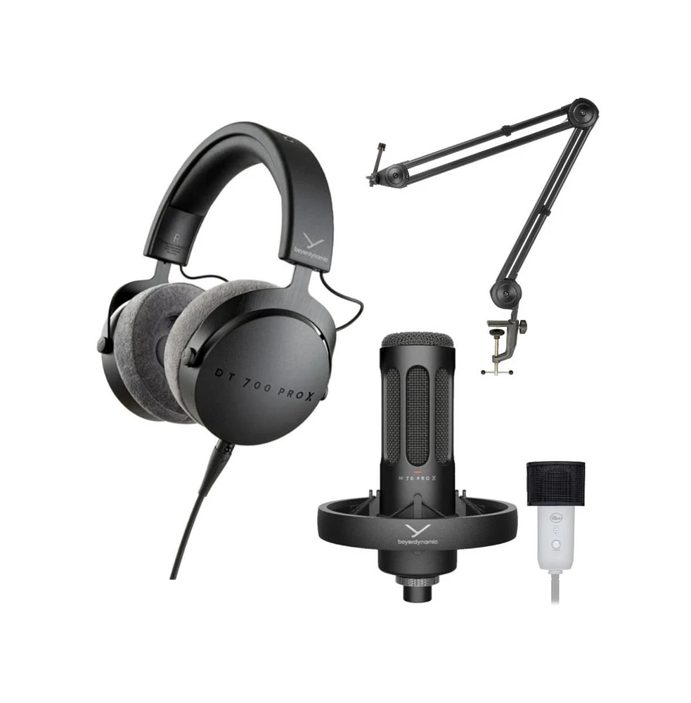 Beyerdynamic Dt 770 Pro 80 Ohm Over-Ear Studio Headphones Bundle