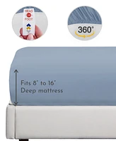 Soft Silk-Like 100% Rayon from Bamboo Cooling Bed Sheets King