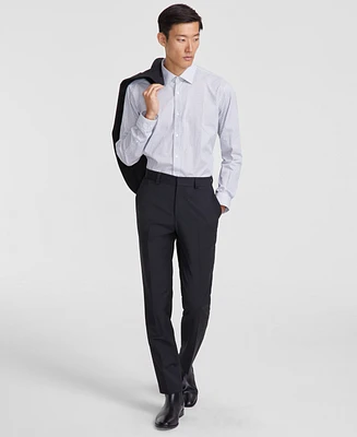 Hugo by Boss Men's Modern-Fit Solid Wool-Blend Suit Trousers