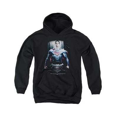 Batman V Superman Boys Youth Supe Ground Zero Pull Over Hoodie / Hooded Sweatshirt