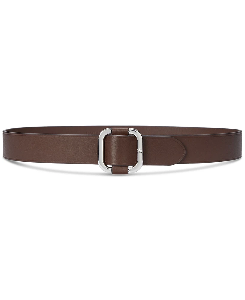 Lauren Ralph Lauren Women's Slide-Buckle Leather Belt