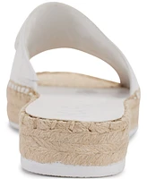 Karl Lagerfeld Paris Cherie Logo Slip-On Espadrille Platform Slide Sandals