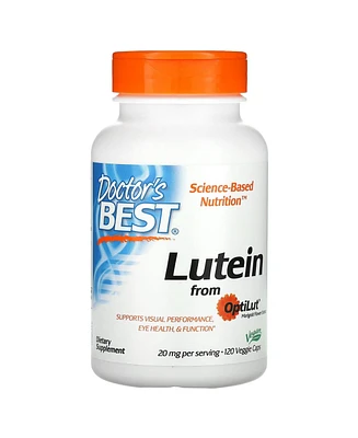 Doctor's Best Lutein from OptiLut 20 mg - 120 Veggie Caps (10 mg per Capsule) - Assorted Pre