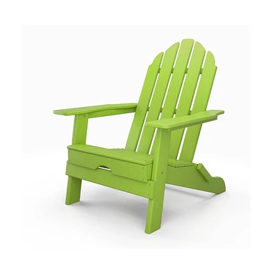 ResinTEAK Folding Adirondack Chair For Fire Pits, Patio, Porch, and Deck
