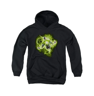 Green Lantern Boys Youth Nebula Pull Over Hoodie / Hooded Sweatshirt