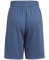 adidas Big Boys Aeroready Elastic-Waistband Graphic 3-Stripe Shorts