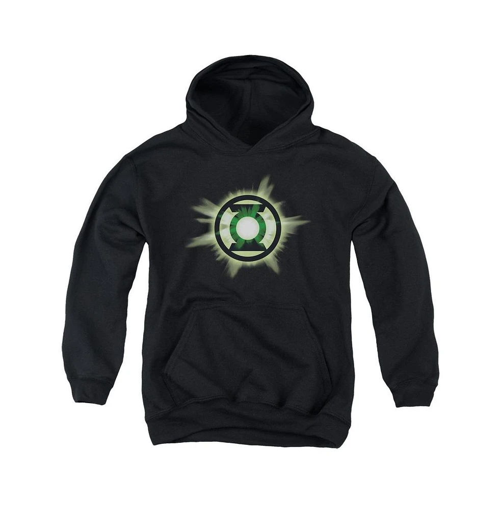 Green Lantern Youth Glow Pull Over Hoodie / Hooded Sweatshirt