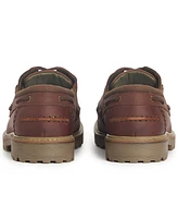 Barbour Men's Basalt Lace-Up Lug-Sole Boat Shoes