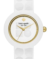 kate spade new york Women's Mini Park Row Silicone Watch 28mm