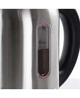MegaChef 1.7Liter Stainless Steel Electric Tea Kettle with 5 Preset Temperature