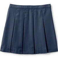 Lands' End Big Girls School Uniform Poly-Cotton Box Pleat Skirt Top of Knee