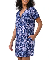 Splendid Women's Printed Short-Sleeve Sleepshirt