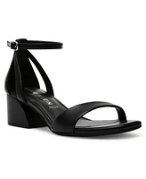 Anne Klein Women's Mia Ankle Strap Block Heel Dress Sandals