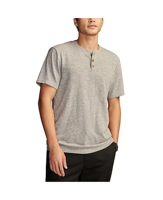 Lucky Brand Men's Linen Short Sleeve Henley T-shirts