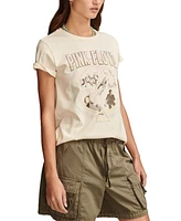 Lucky Brand Women's Pink Floyd Circle Classic Cotton T-Shirt