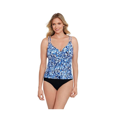 ShapeSolver by Penbrooke Women's ShapeSolver Crossover Tankini Swimsuit Top