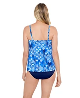 ShapeSolver by Penbrooke Women's Handkerchief Fauxkini One-Piece Swimsuit