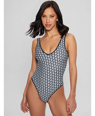 Guess Women's Signature Printed One-Piece