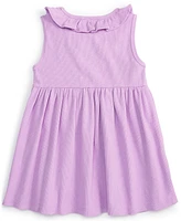 First Impressions Baby Girls Solid Waffle-Knit Dress, Created for Macy's