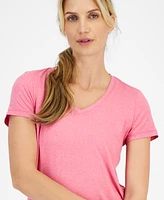 Id Ideology Women's Essentials V-Neck T-Shirt, Pack of 3, Created for Macy's