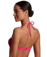 Lauren Ralph Lauren Women's Shirred V-Wire Bandeau Bikini Top