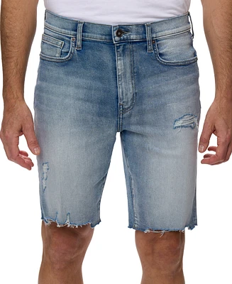 Lazer Men's Slim-Fit Stretch 9-1/2" Denim Shorts