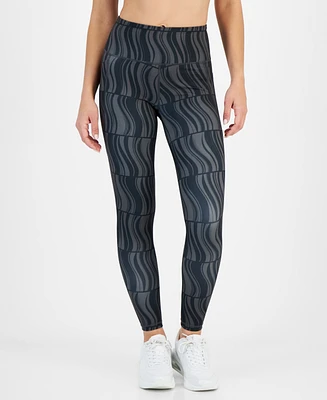 Id Ideology Women's Compression Geo-Print 7/8 Leggings, Created for Macy's