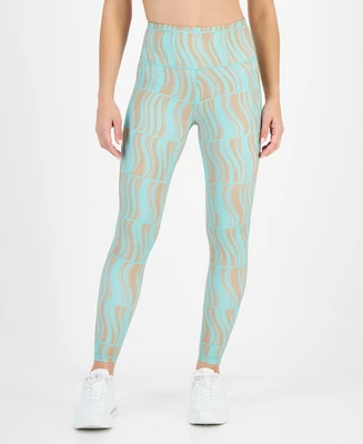 Id Ideology Women's Compression Geo-Print 7/8 Leggings, Created for Macy's