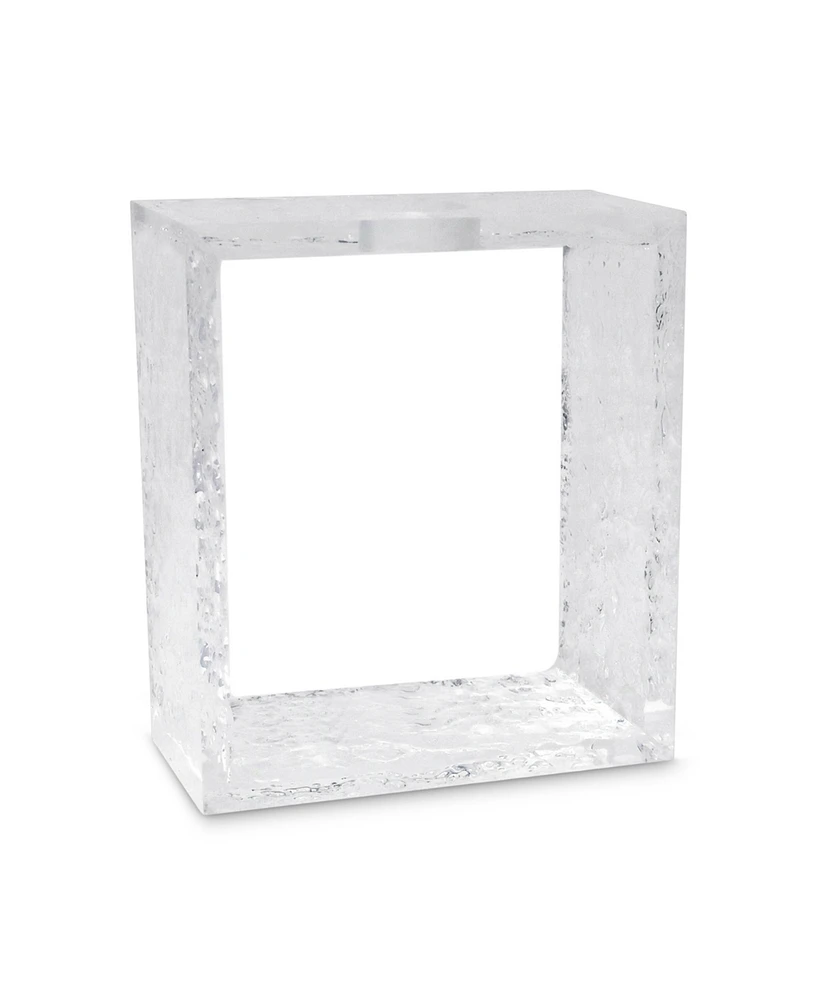 Vivience 6.75"H Tube Inlayed Acrylic Vase