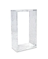 Vivience 8.75"H Tube Inlayed Acrylic Vase