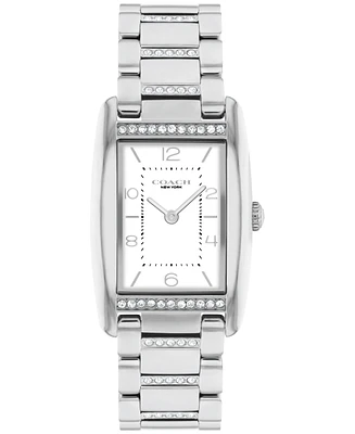 Coach Women's Reese Silver-Tone Stainless Steel Crystal Watch 24mm