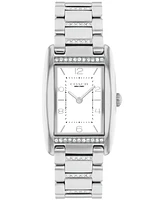 Coach Women's Reese Silver-Tone Stainless Steel Crystal Watch 24mm