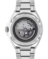 Coach Men's Automatic Jackson Silver-Tone Stainless Steel Watch 45mm