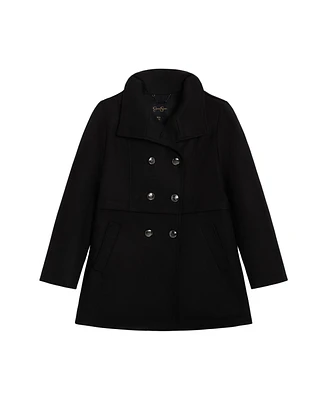 Jessica Simpson Little Girls Fashion Double-Breasted Faux Wool Coat