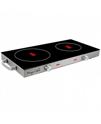 MegaChef 1700 Watts Ceramic Infrared Double Electric Cooktop